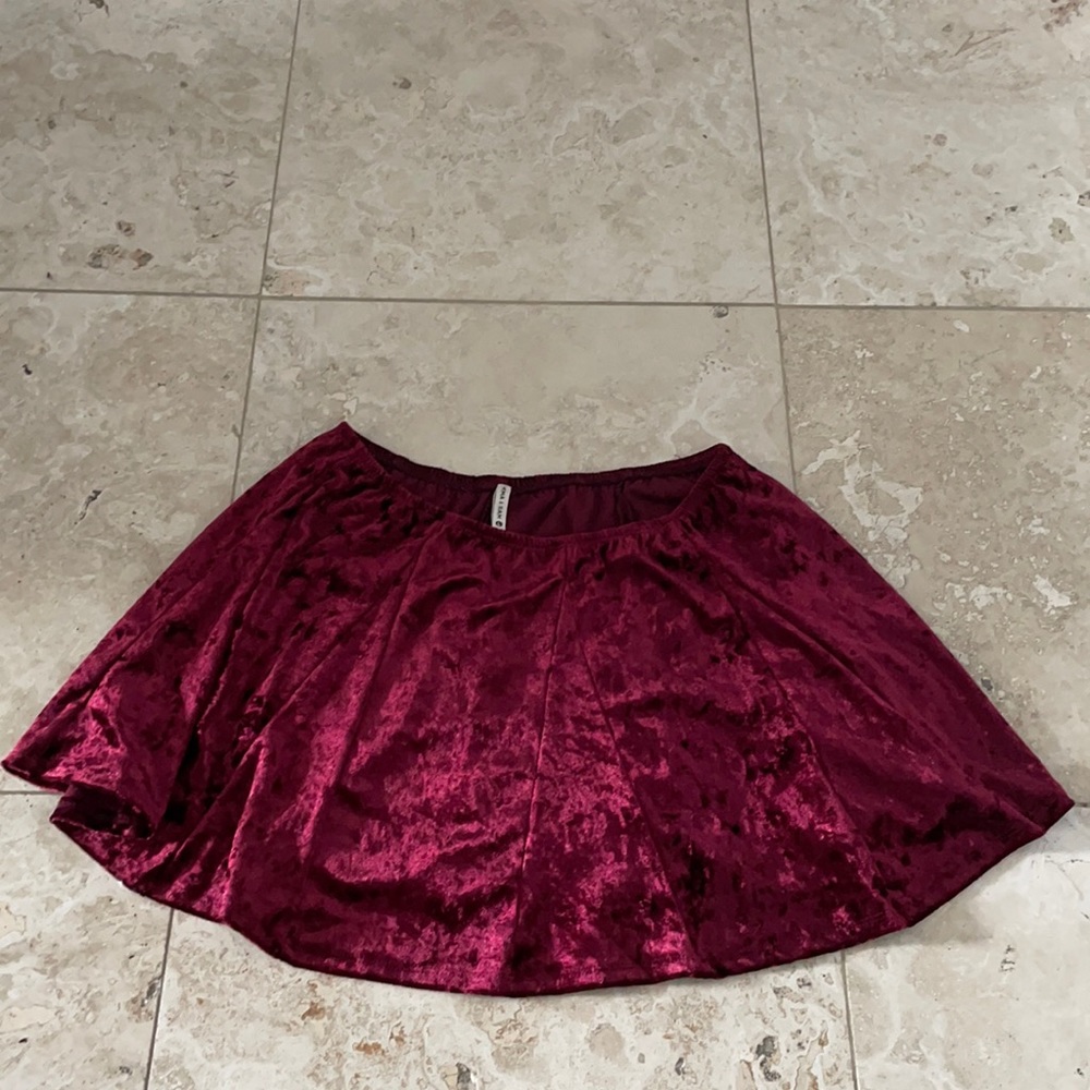 LF Emma & Sam Velvet Skirt